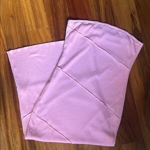 Pink Strapless Bodycon Dress